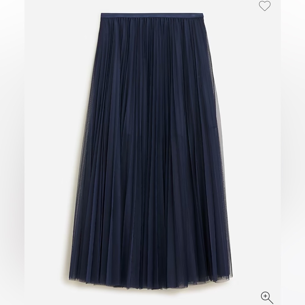 JCREW Collection layered tulle skirt Navy Blue - Picture 3 of 9